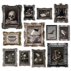 97 Decor Dark Academia Wall Art – Dark Academia Decor For Bedroom, Vintage Go…
