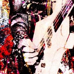 Nikki Sixx Art, Motley Crue Canvas, Heavy Metal Wall Art