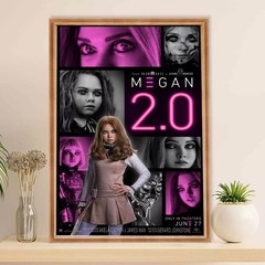 M3GAN 2.0 Horror Movie Poster Sci-Fi Horror Doll Wall Art 2025 Film Poster