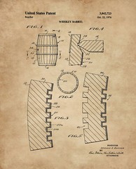 Prohibition Decor Garage Basement Bar Set of 6 Whiskey Bourbon Wall Art Prints