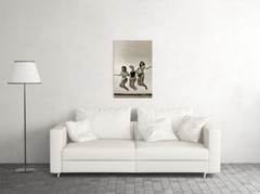 Girls Jumping Happy Exciting Print Vintage Wall Art Home Decor – POSTER 20×30