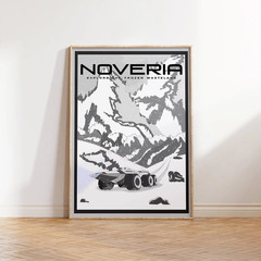 Mass Effect Noveria Travel Poster Sci-Fi Gaming Wall Art Print