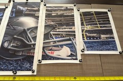 NFL Football Stadium Dallas Cowboys Helmet 5 Piece Panel Canvas Wall Art Decor!