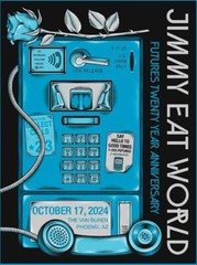 Poster Jimmy Eat World FUTURES 20 Year Anniversary on Oc 17, 2024 Tour Poster