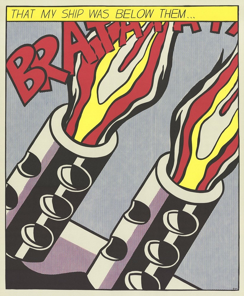 ROY LICHTENSTEIN That My Ship Was Below Them (Panel 3), 1997