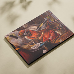 Ernie Barnes The DJ Canvas Print African American Music Art Jazz Wall Decor Post