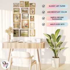 Vintage Floral Wall Art – 16 Flower Pictures, Spring Flower Posters, Antique …