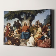 The Sermon On The Mount Eduard Debufe Christian Jesus God Canvas Wall Art Print