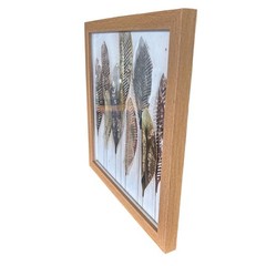 Rustic Leaves Wall Art 11×11” Framed Nature Botanical Modern Home Decor New