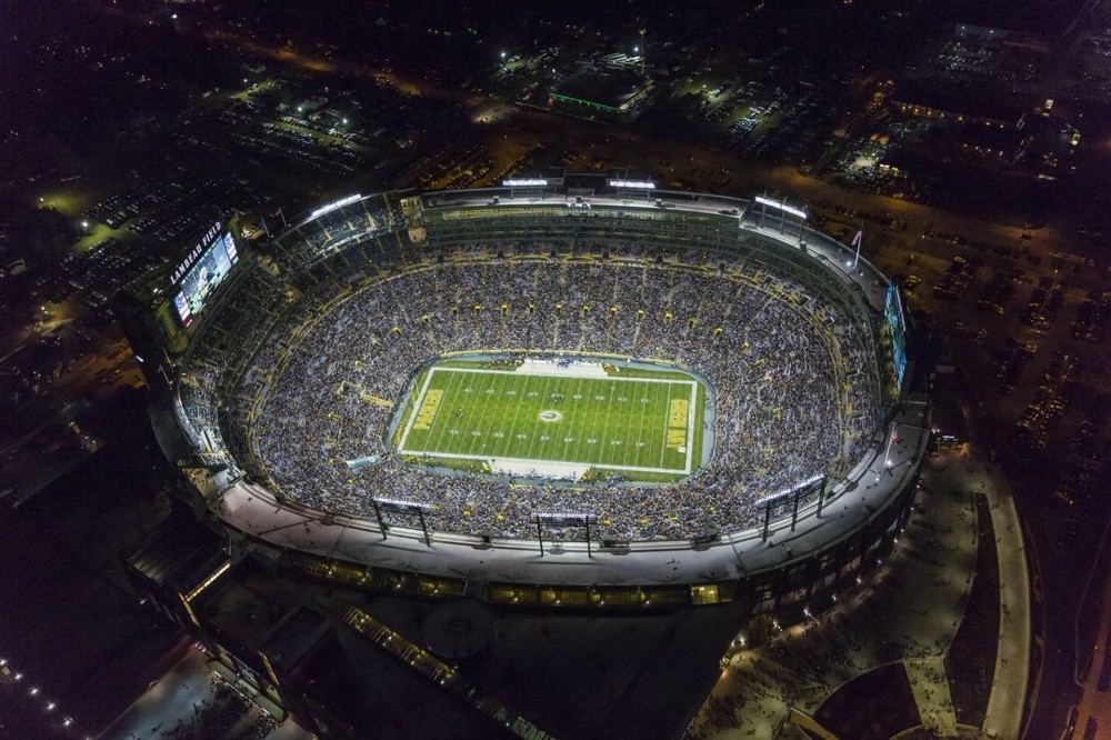 LAMBEAU FIELD GLOSSY POSTER PICTURE PHOTO BANNER PRINT green bay football 6664
