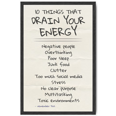 Poster Framed 11×17 Handwritten Note Wall Art Note to Myself Motivational Quote