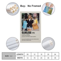ENZD Clueless Movie Poster Posters for Room 18″L x 12″W, Unframe-style