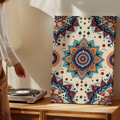 Bohemian Mandala Floral Wall Art Canvas Decorative Geometric Pattern Print
