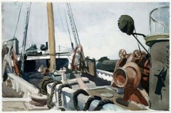 Deck of a Beam Trawler Gloucester Nautical Edward Hopper Marine Art 1927
