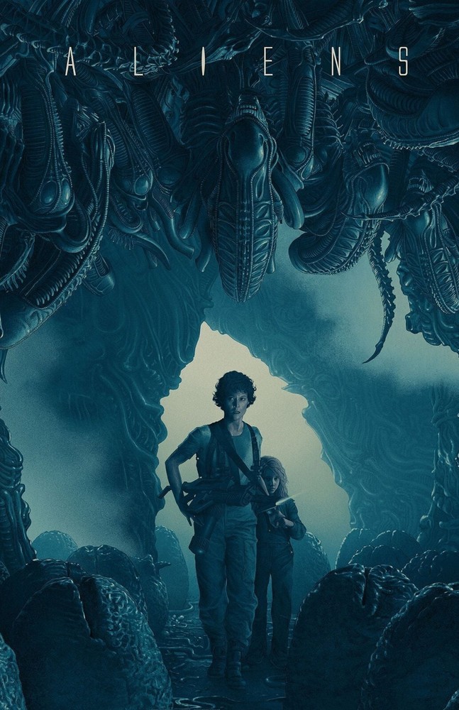 AA0222 Aliens Film By James Cameron 1986 Fox Movie Poster 11×17