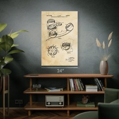 Telephone Handset Patent Wall Art: Network Engineer, Lineman Gifts, Telecom Gift
