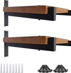 OVOV 4 Pcs Heavy Duty Shelf Brackets Wall Mounted Industrial Metal Shelf Support