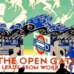 The Open Gate that Leads from Work to Play 1922 Retro Travel Poster