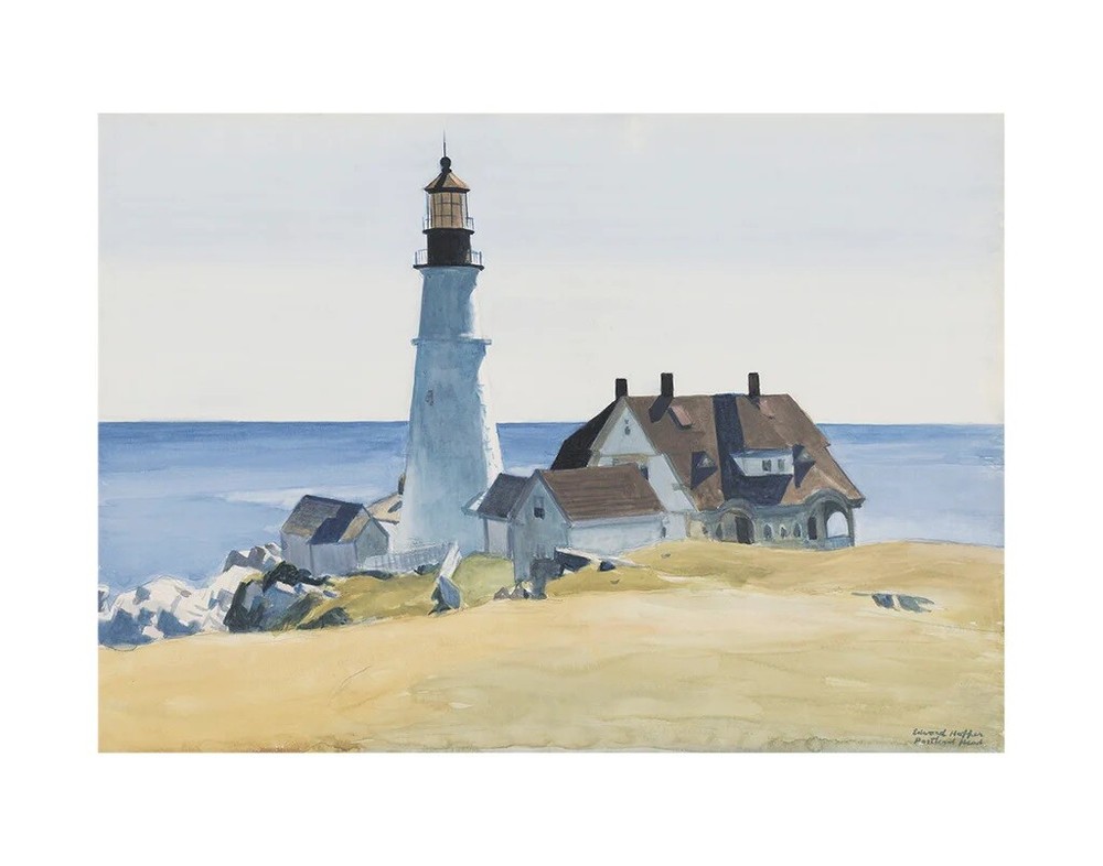 Lighthouse and Buildings Portland Head 1927, Edward Hopper, Print Poster 11″x14″