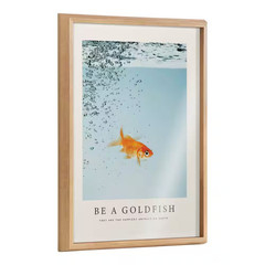 Blake Be a Goldfish by the Creative Bunch Studio Framed Glass Art Print 24 In. X