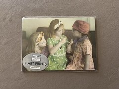Set Of FOUR “Sleepovers” Themed Contemporary Art Prints~Fits 5” X 7” Frames, New