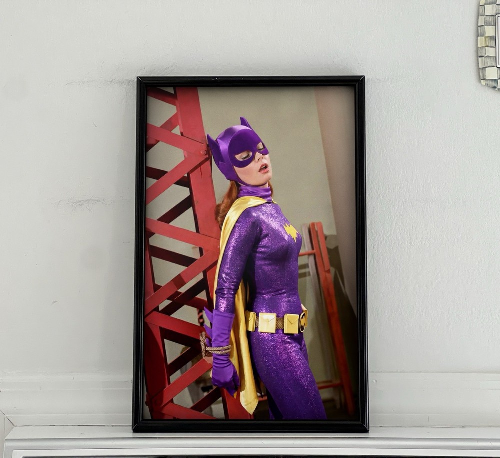 Batman Batgirl Yvonne Craig Pinup Girl Superhero Poster