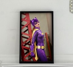 Batman Batgirl Yvonne Craig Pinup Girl Superhero Poster