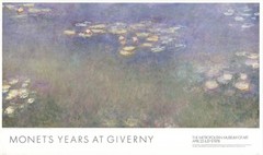 CLAUDE MONET Water Lilies (Nympheas) 29″ x 49″ Offset Lithograph 1997 Impression