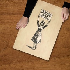 Equality Not Revenge Feminist Art Print Suffragette Protest Poster