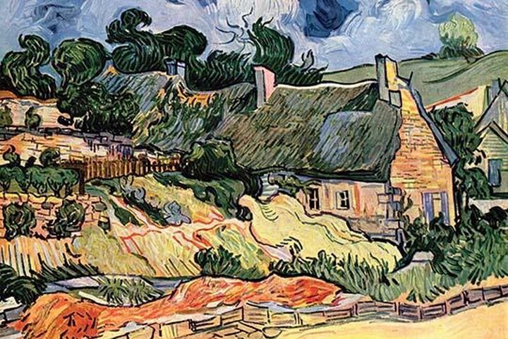 Shelters in Cordeville by Van Gogh by Vincent van Gogh – Art Print