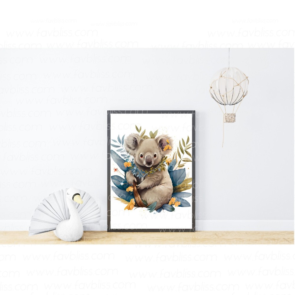 Wall Art Print A4 | Koala 2 – NO FRAME not INCLUDED PRINT ONLY