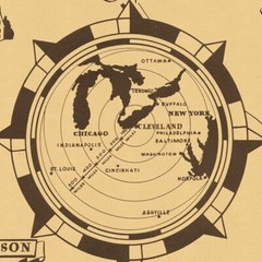 Cleveland, Ohio Pictorial City Map «Cleveland is Calling You» circa 1933