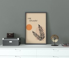 Boho Botanical Print Set, Beige Scandinavian Gallery Wall Art Digital Zip File