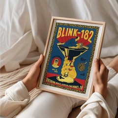 Blink-182 Concert Poster Wall Art A0 Large Print Decor Illustrative
