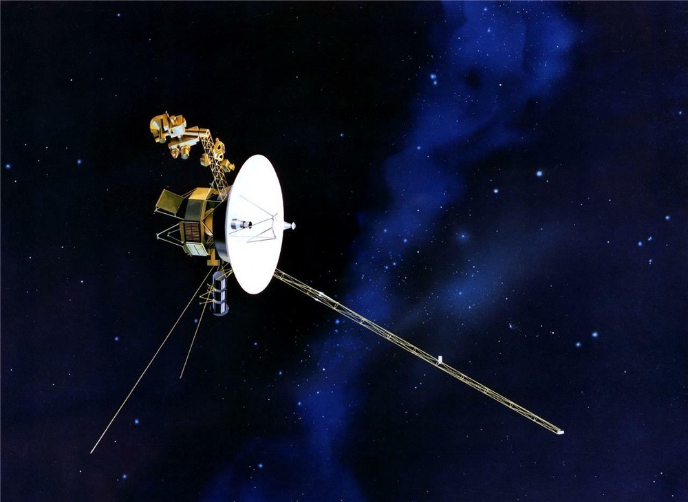 VOYAGER 1 SPACE PROBE GLOSSY POSTER PICTURE PHOTO BANNER PRINT nasa flybys 7008