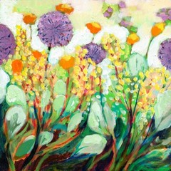 Spring Garden Surprises II, Jennifer Lommers, Art Print Poster 14″ x 11″ 4711