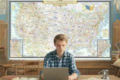 18»x29» United States Map USA Geography US 1953 History Poster Wall Chart