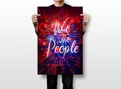 We The People 250th Anniversary – 250 America 1776-2026 Graphic – POSTER 20″x30″