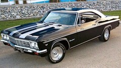 1966 Chevy Impala Super Sport black and white – Poster 20×30