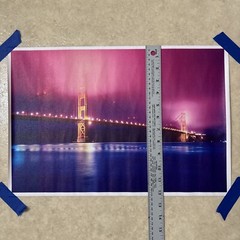 Golden Gate Bridge California Colorful ✅ Poster Wall Art Print Decor ✅ 12×18 in