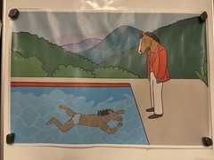 BoJack Horseman TV Series 12×18 Vinyl Canvas Wall Poster Portrait of An Artist