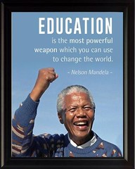Nelson Mandela Quote | Motivational Poster Print Picture or Framed Wall Art