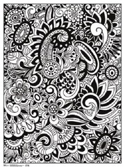 Coloring Poster – Modern Floral New Toys 18×24″ Licensed rpaz331