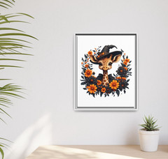 Whimsical Halloween Witchy Giraffe Collection by Crash PDF Wall Decor Download