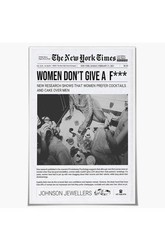 “Woman Don’t give a F***” Funny Canvas Poster Print Unframed 12×18 Inches