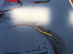 ANDY WARHOL Querelle Blue 39.25″ x 27.5″ Poster 1983 Pop Art Blue, Red Movies