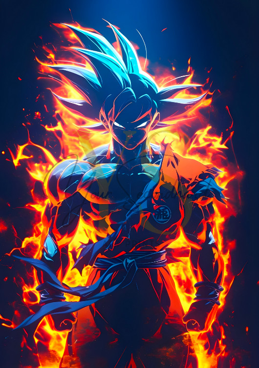 Dragon ball Z Goku poster print 13»x19» home decor glossy paper #1