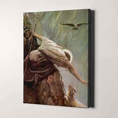 The Lost Sheep – Jesus The Good Shepherd Christian Bible Canvas Print Wall Art