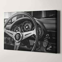 Porsche 911 Dashboard Vintage Sports Cars Canvas Print Wall Art