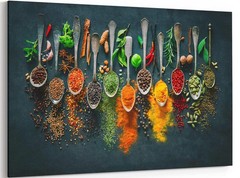 Spices Wall Decor Colorful Kitchen Canvas Wall Art Poster Prints Spices Herb …
